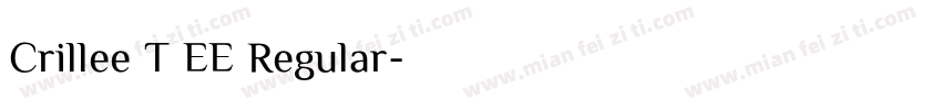 Crillee T EE Regular字体转换
